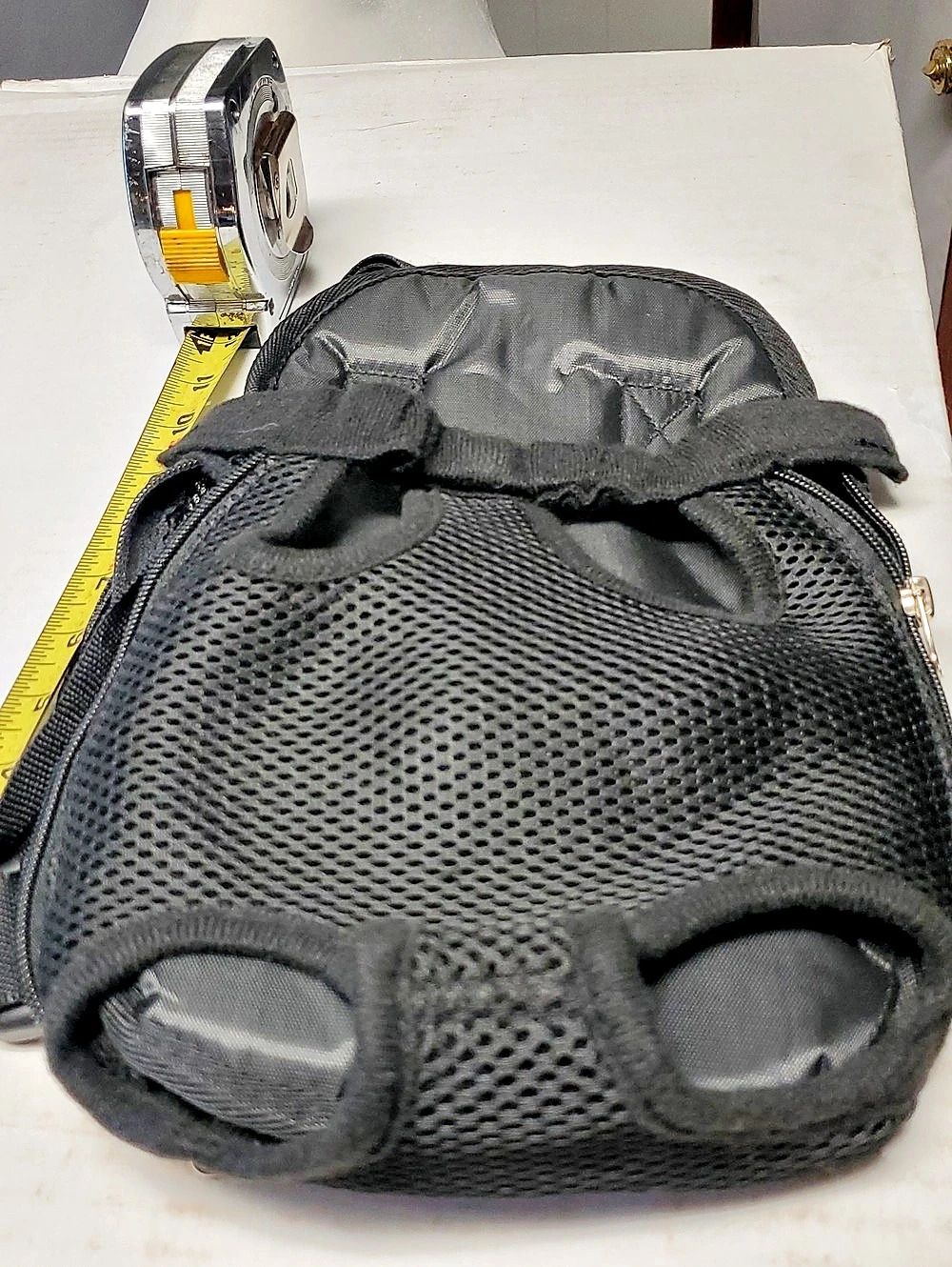 Black Mesh Backpack for Dogs, Size Medium